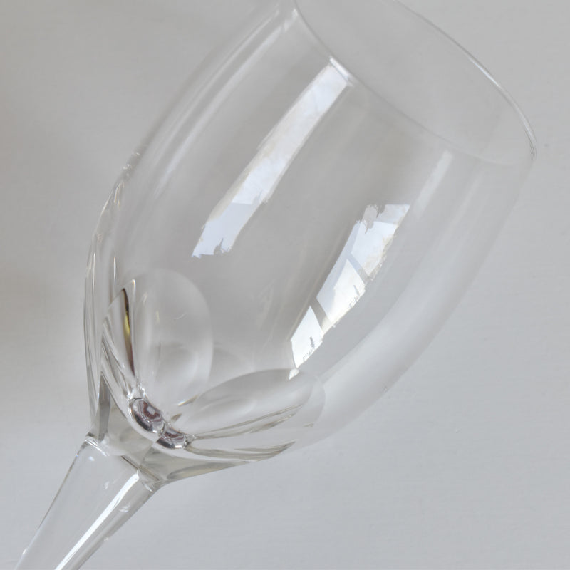 Vintage Crystal Wine Glasses Saint-Louis