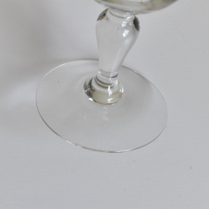 Antique Wine Glass Guillochage