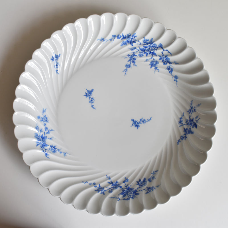 Vintage Deep Plate Limoges Haviland Cerisier Bleu