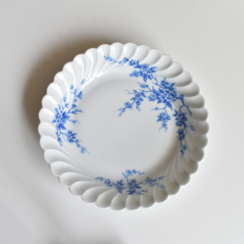 Vintage Deep Plate Limoges Haviland Cerisier Bleu C