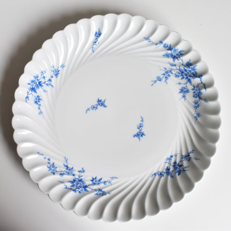 Vintage Large Plate Limoges Haviland Cerisier Bleu