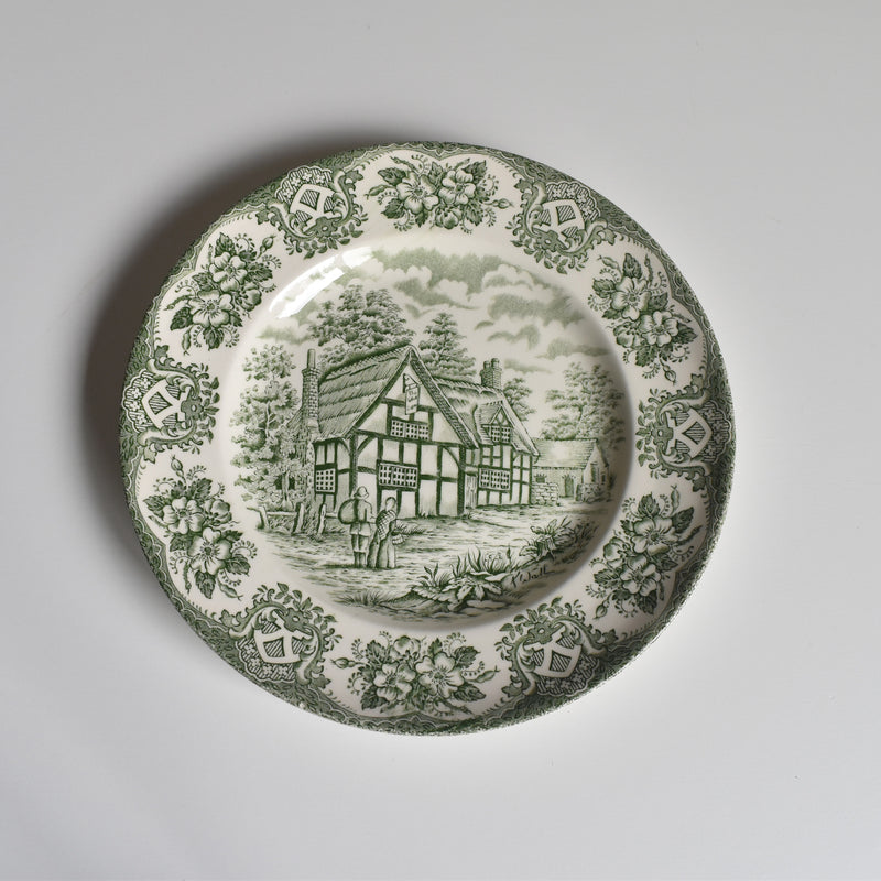 Vintage dessert plate STAFFORDSHIRE ENGLAND F