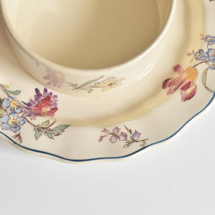 （ご予約済み）　アンティークロンシャンバターディッシュ