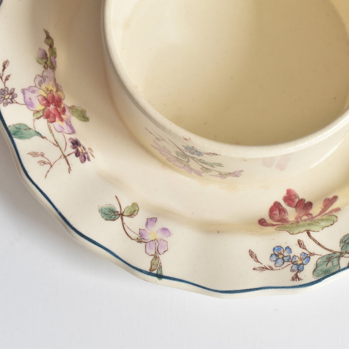 （ご予約済み）　アンティークロンシャンバターディッシュ