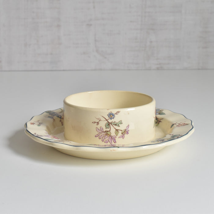 （ご予約済み）　アンティークロンシャンバターディッシュ