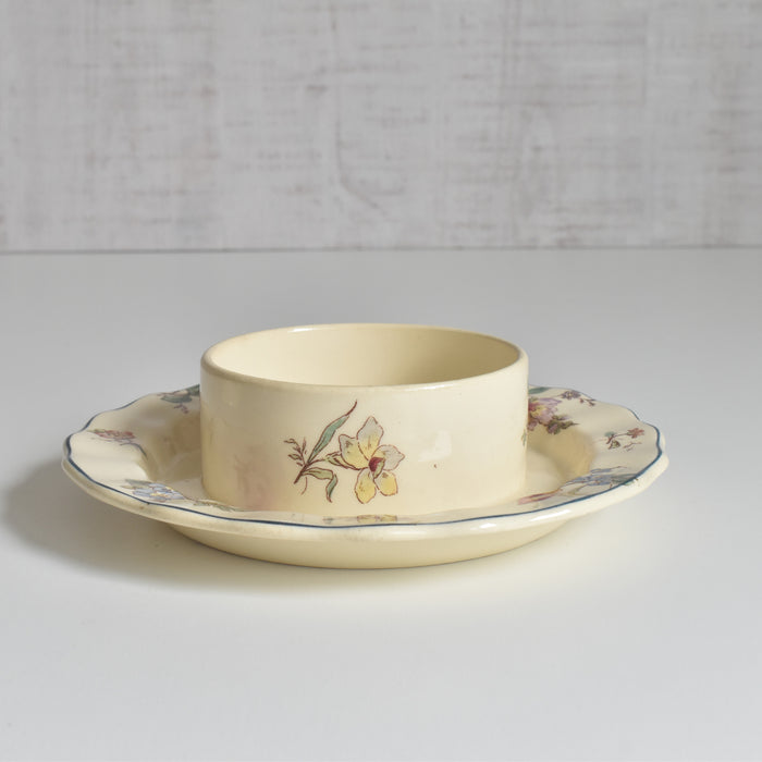 （ご予約済み）　アンティークロンシャンバターディッシュ