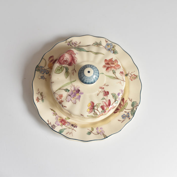 （ご予約済み）　アンティークロンシャンバターディッシュ