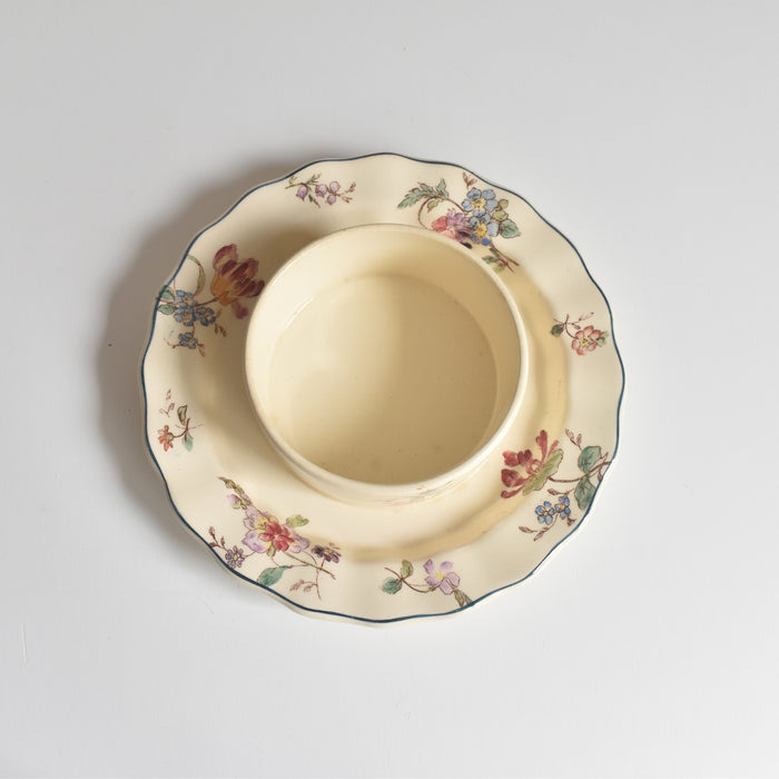 （ご予約済み）　アンティークロンシャンバターディッシュ