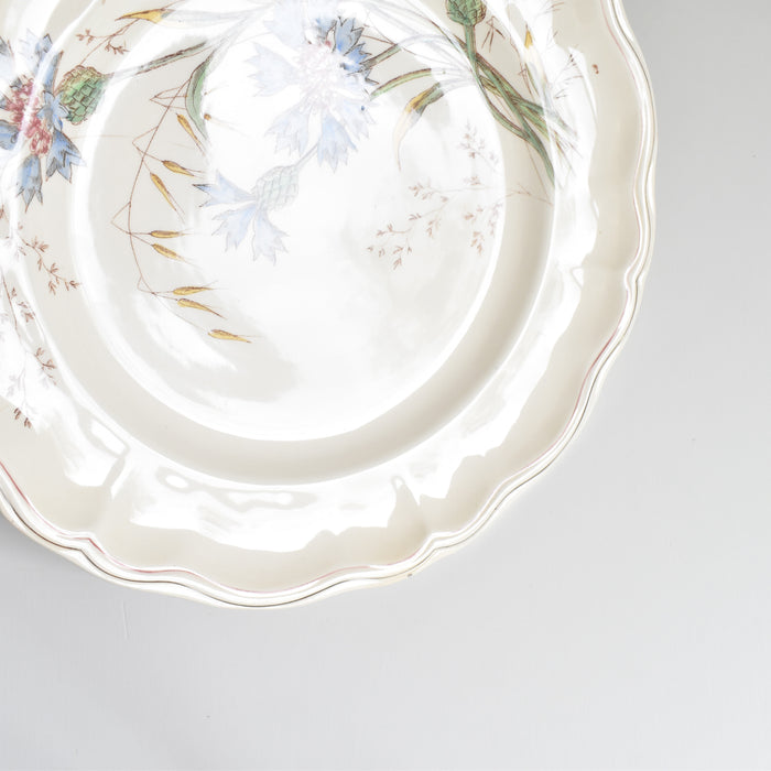 アンティークプレート ロンシャン Marguerites (マーガレット) 矢車菊 C