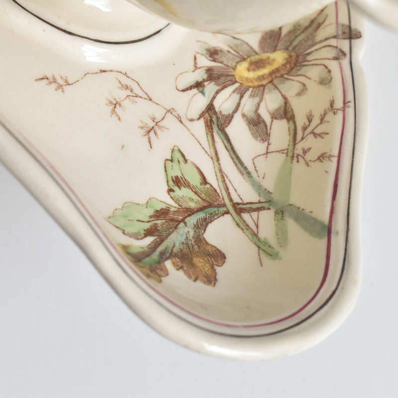 Antique Longchamp Sauce Boat - Marguerites