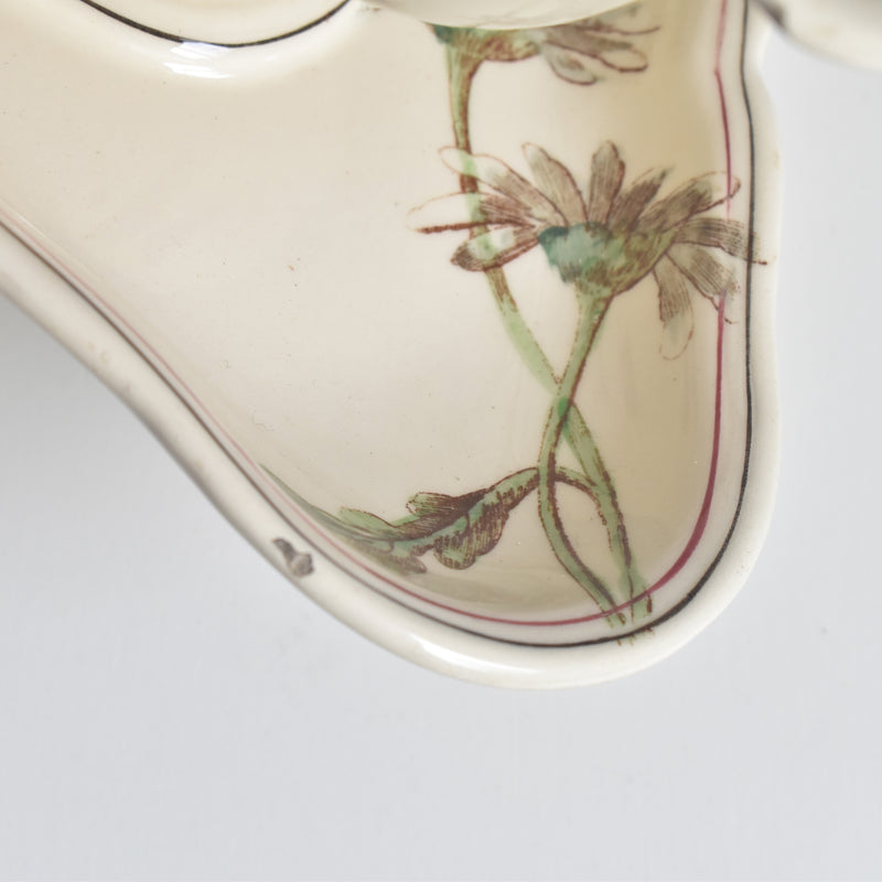 Antique Longchamp Sauce Boat - Marguerites
