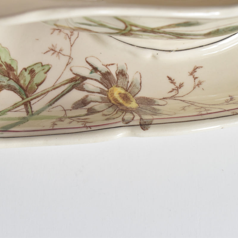 Antique Longchamp Sauce Boat - Marguerites