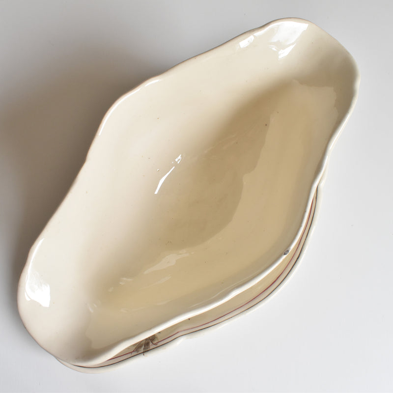 Antique Longchamp Sauce Boat - Marguerites