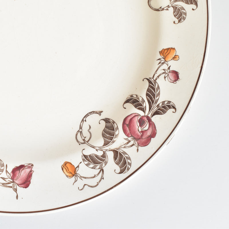 Antique Deep Plate, Longchamp Roseraie