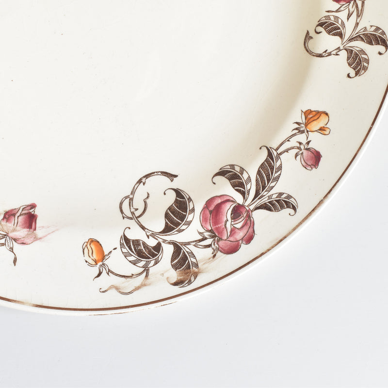 Antique Deep Plate, Longchamp Roseraie