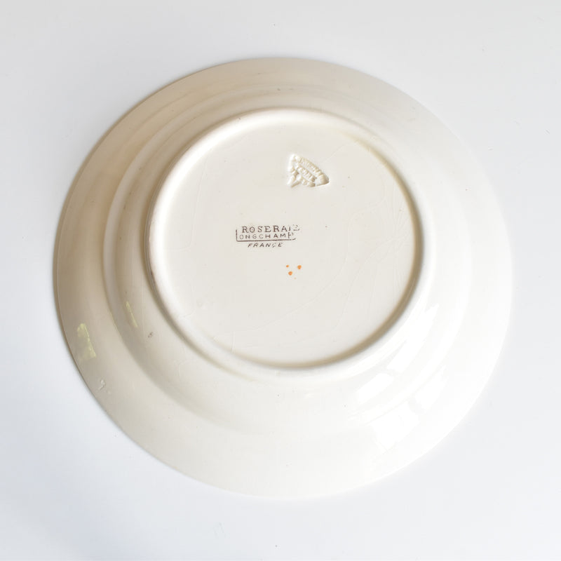Antique Deep Plate, Longchamp Roseraie