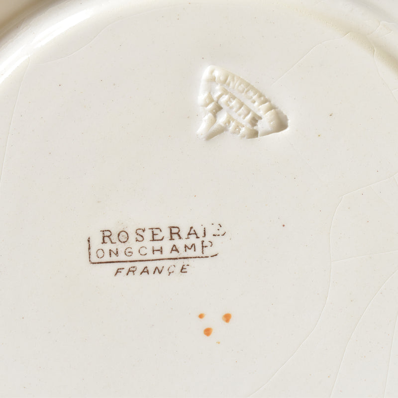 Antique Deep Plate, Longchamp Roseraie