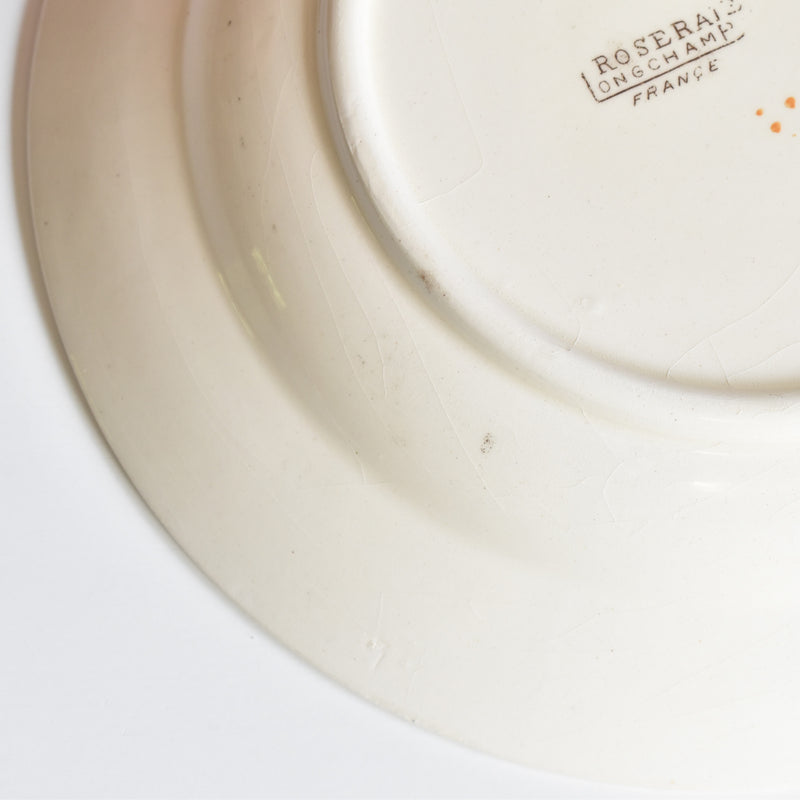 Antique Deep Plate, Longchamp Roseraie