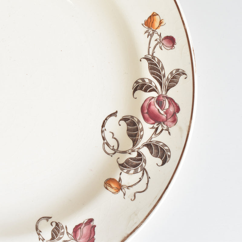 Antique Deep Plate, Longchamp Roseraie