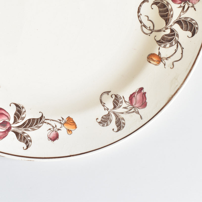 Antique Deep Plate, Longchamp Roseraie