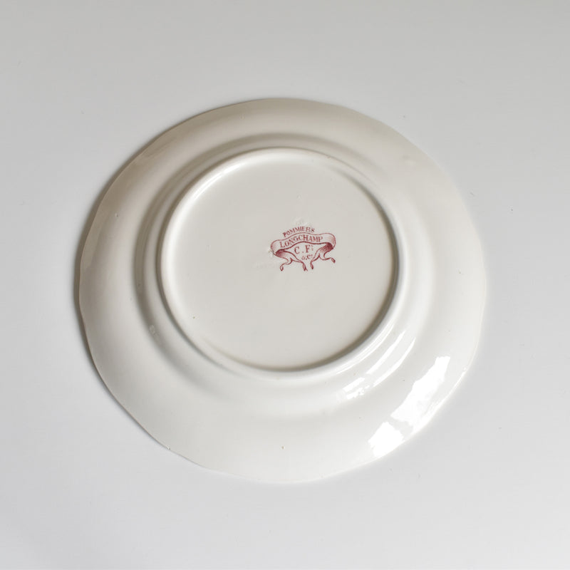 Antique plate: Longchamp "Pommiers" (Apple Trees) A
