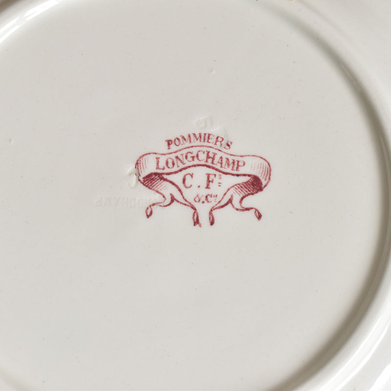 Antique plate: Longchamp "Pommiers" (Apple Trees) A