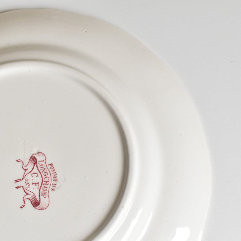 Antique plate: Longchamp "Pommiers" (Apple Trees) A