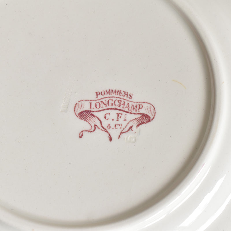 Antique Plate Longchamp Pommiers (Apple Trees) B