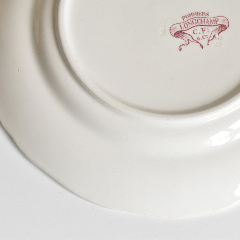 Antique Plate Longchamp Pommiers (Apple Trees) B