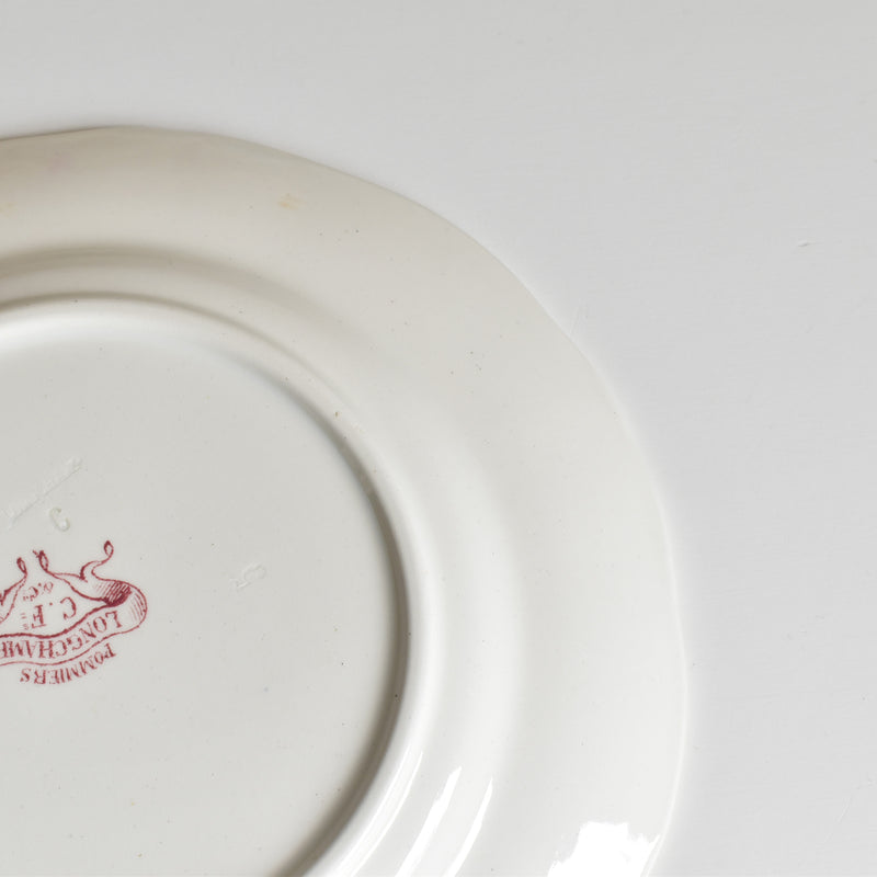 Antique Plate Longchamp Pommiers (Apple Trees) D