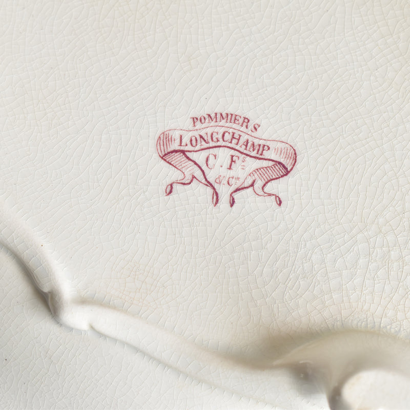 Antique soup tureen, Longchamp "Pommiers"