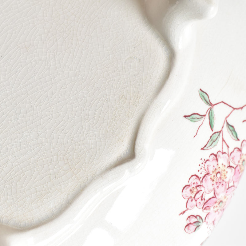 Antique soup tureen, Longchamp "Pommiers"