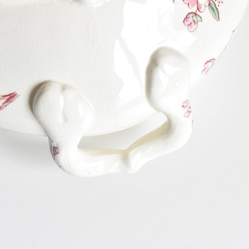 Antique soup tureen, Longchamp "Pommiers"