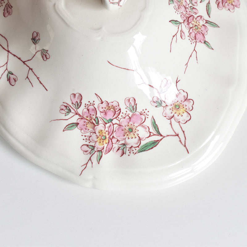 Antique soup tureen, Longchamp "Pommiers"