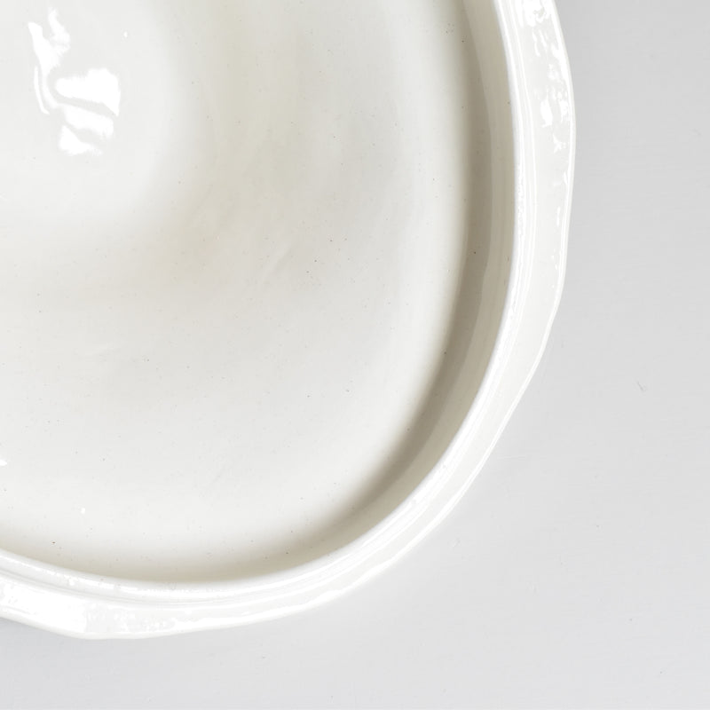 Antique soup tureen, Longchamp "Pommiers"