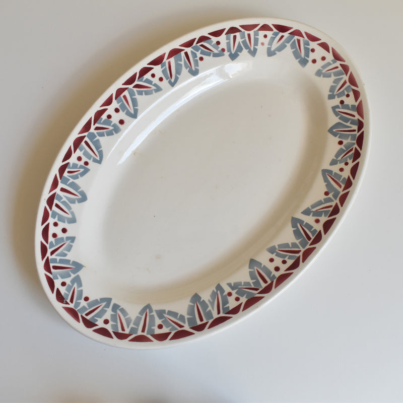 Vintage Oval Platter 32cm Ronwi Dakar