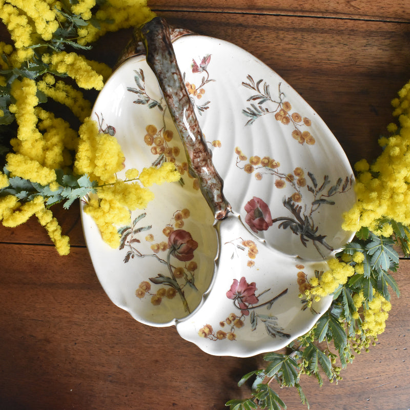 アンティーク仕切り付きプレート（マンディアン）KGリュネヴィル　MIMOSA(ミモザ）