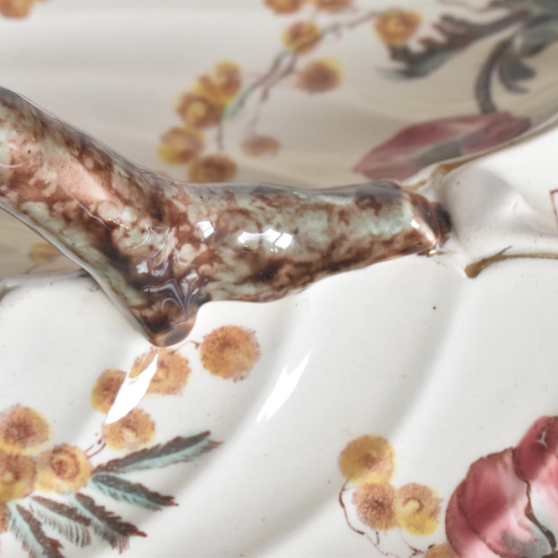 アンティーク仕切り付きプレート（マンディアン）KGリュネヴィル　MIMOSA(ミモザ）