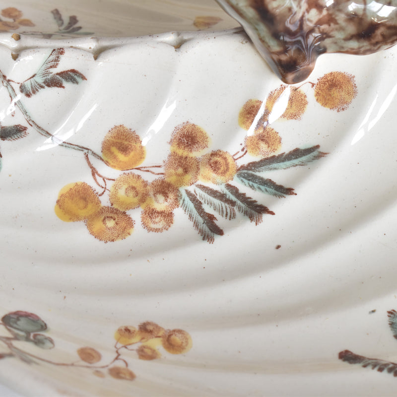 アンティーク仕切り付きプレート（マンディアン）KGリュネヴィル　MIMOSA(ミモザ）