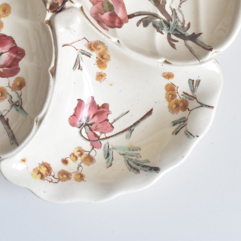 アンティーク仕切り付きプレート（マンディアン）KGリュネヴィル　MIMOSA(ミモザ）