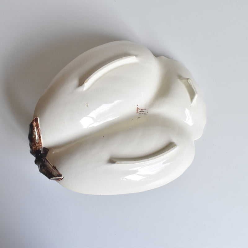 アンティーク仕切り付きプレート（マンディアン）KGリュネヴィル　MIMOSA(ミモザ）