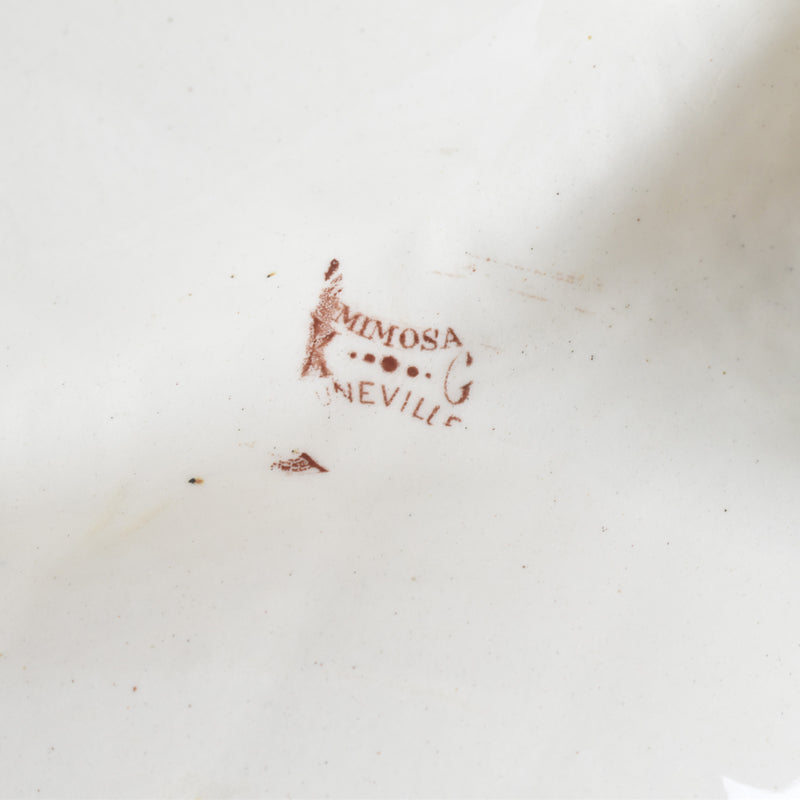 アンティーク仕切り付きプレート（マンディアン）KGリュネヴィル　MIMOSA(ミモザ）