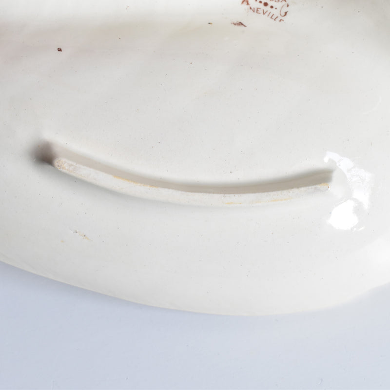 アンティーク仕切り付きプレート（マンディアン）KGリュネヴィル　MIMOSA(ミモザ）