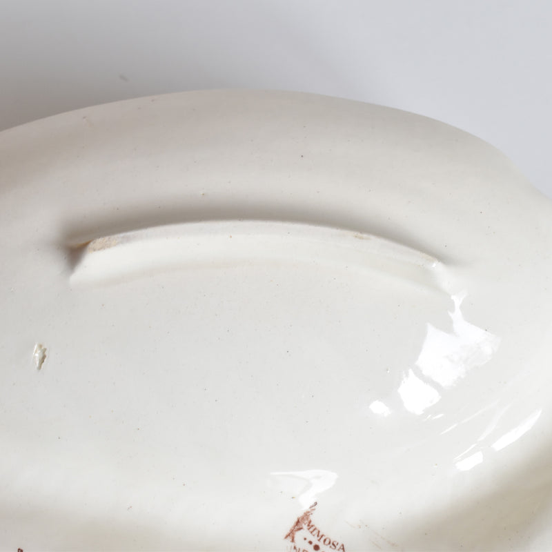 アンティーク仕切り付きプレート（マンディアン）KGリュネヴィル　MIMOSA(ミモザ）