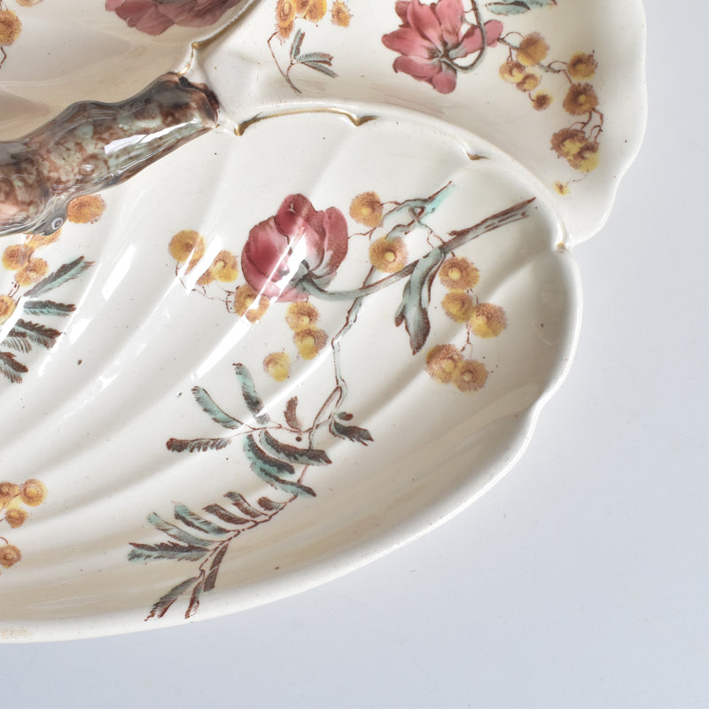 アンティーク仕切り付きプレート（マンディアン）KGリュネヴィル　MIMOSA(ミモザ）