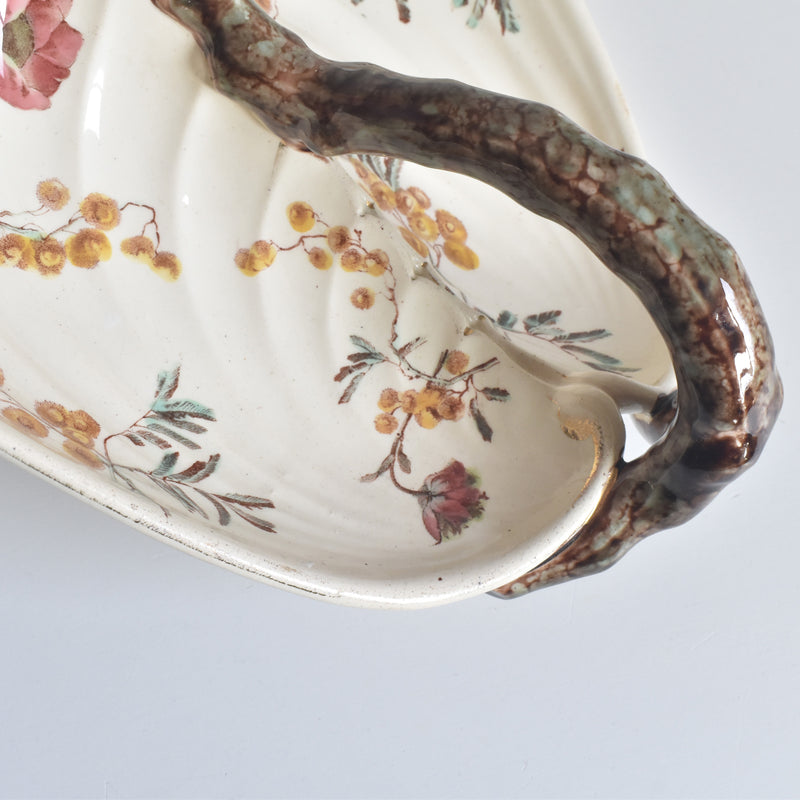 アンティーク仕切り付きプレート（マンディアン）KGリュネヴィル　MIMOSA(ミモザ）