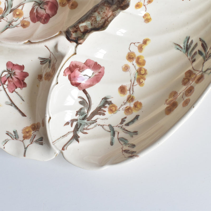 アンティーク仕切り付きプレート（マンディアン）KGリュネヴィル　MIMOSA(ミモザ）