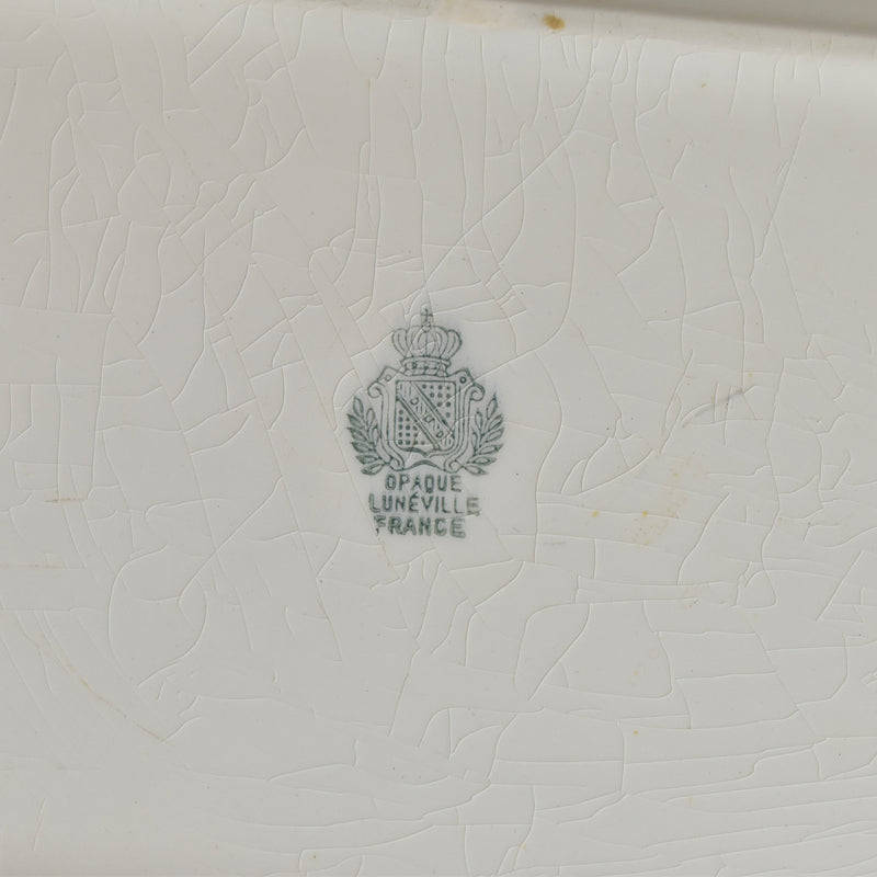 Antique Rectangular Plate Luneville