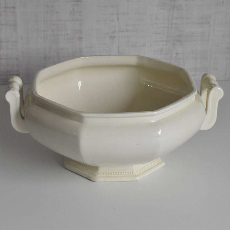 Vintage soup tureen (without lid) - Montereau Octagonal