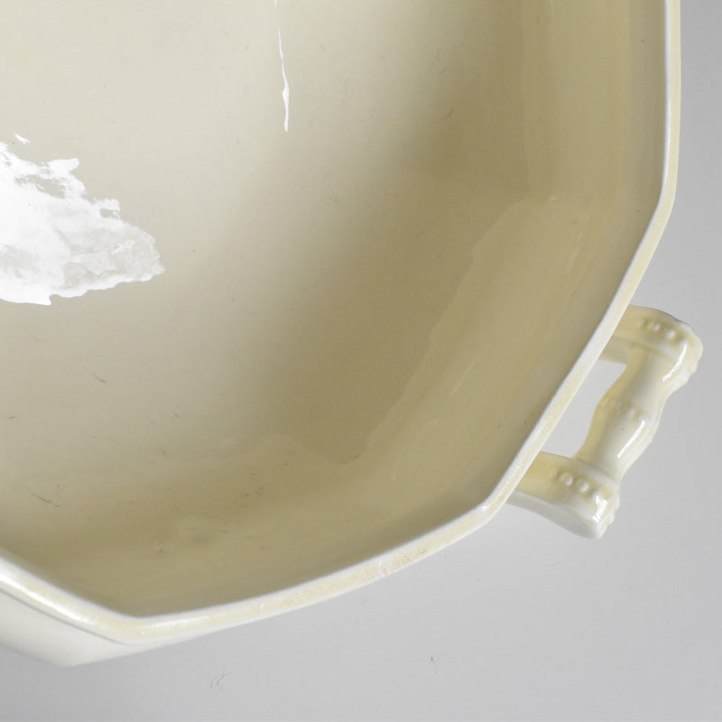 Vintage soup tureen (without lid) - Montereau Octagonal
